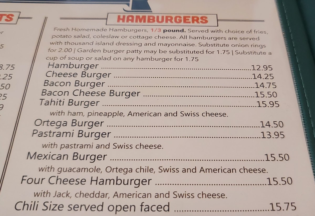 Alpine Country Coffee Shop Menu - Image 5